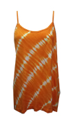 Orange Tie Dye Simple Spaghetti Top